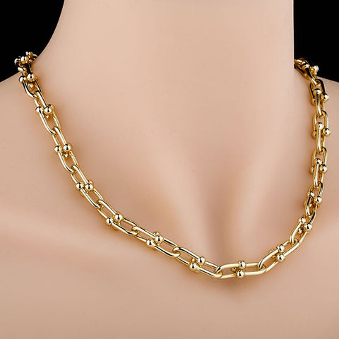 8mm Tiffy Horseshoe Link Necklace