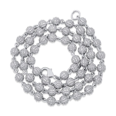 8mm Diamond Ball Link Chain