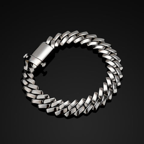 12mm High Shine Cuban Link Bracelet