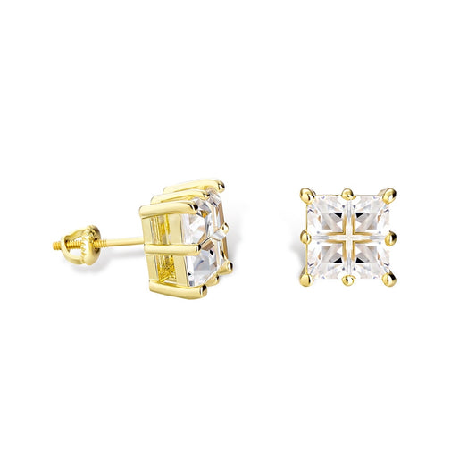 Diamond Baguette Stud Earrings