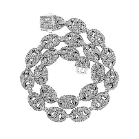 12mm Diamond Round Mariner Link Chain