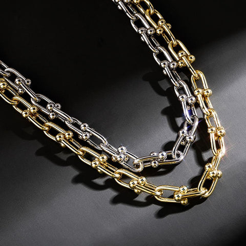 8mm Tiffy Horseshoe Link Necklace