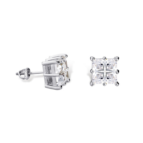 Diamond Baguette Stud Earrings