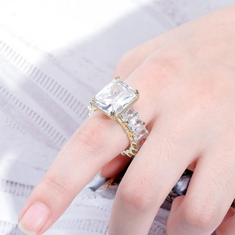 Radiant Cut Diamond Cocktail Ring