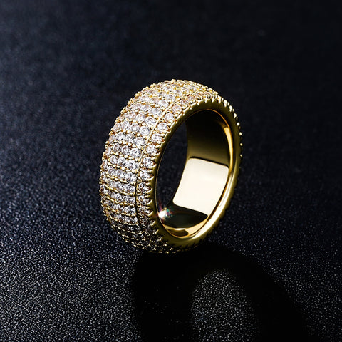 5 Row Pavé Eternity Band Ring