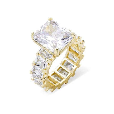 Radiant Cut Diamond Cocktail Ring