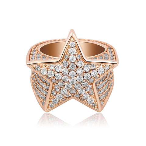 25mm Pavé Star Ring