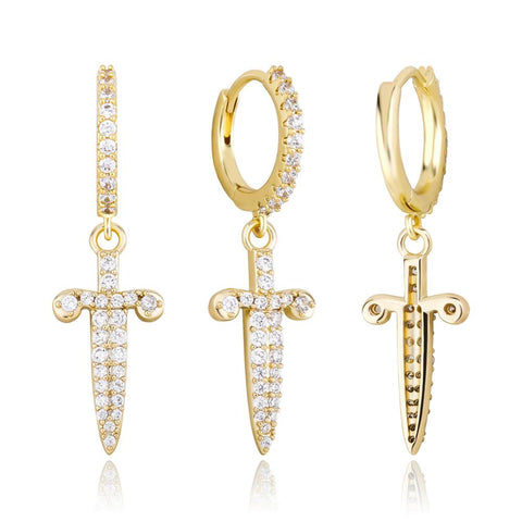 Diamond Dagger Earrings