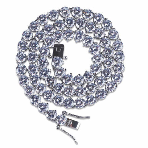 3 Prong Round Tennis Chain