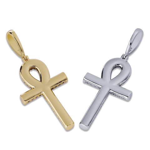 Diamond Pavé Ankh Pendant Chain