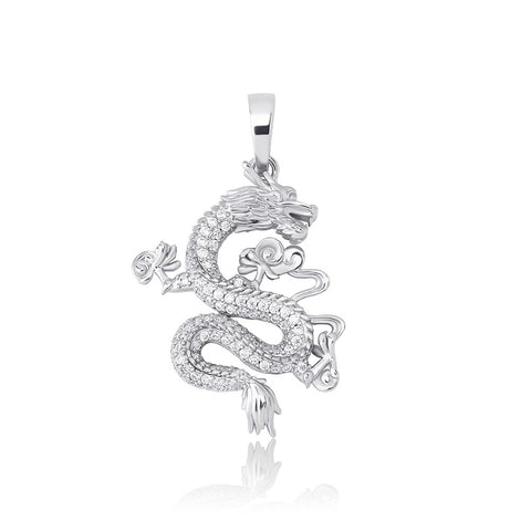 Diamond Dragon Pendant Chain