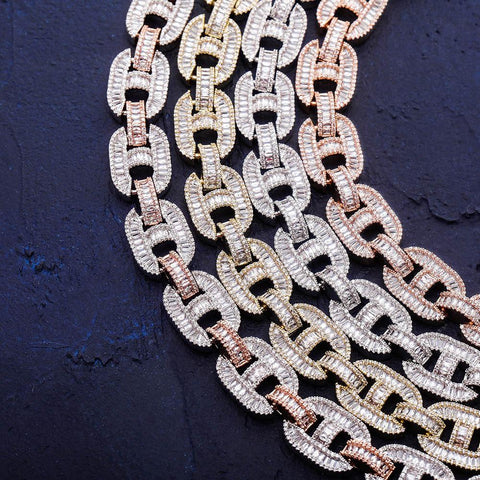 15mm Diamond Mariner Link Chain