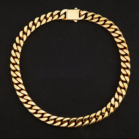 18k Gold Stainless Steel Cuban Link Chain