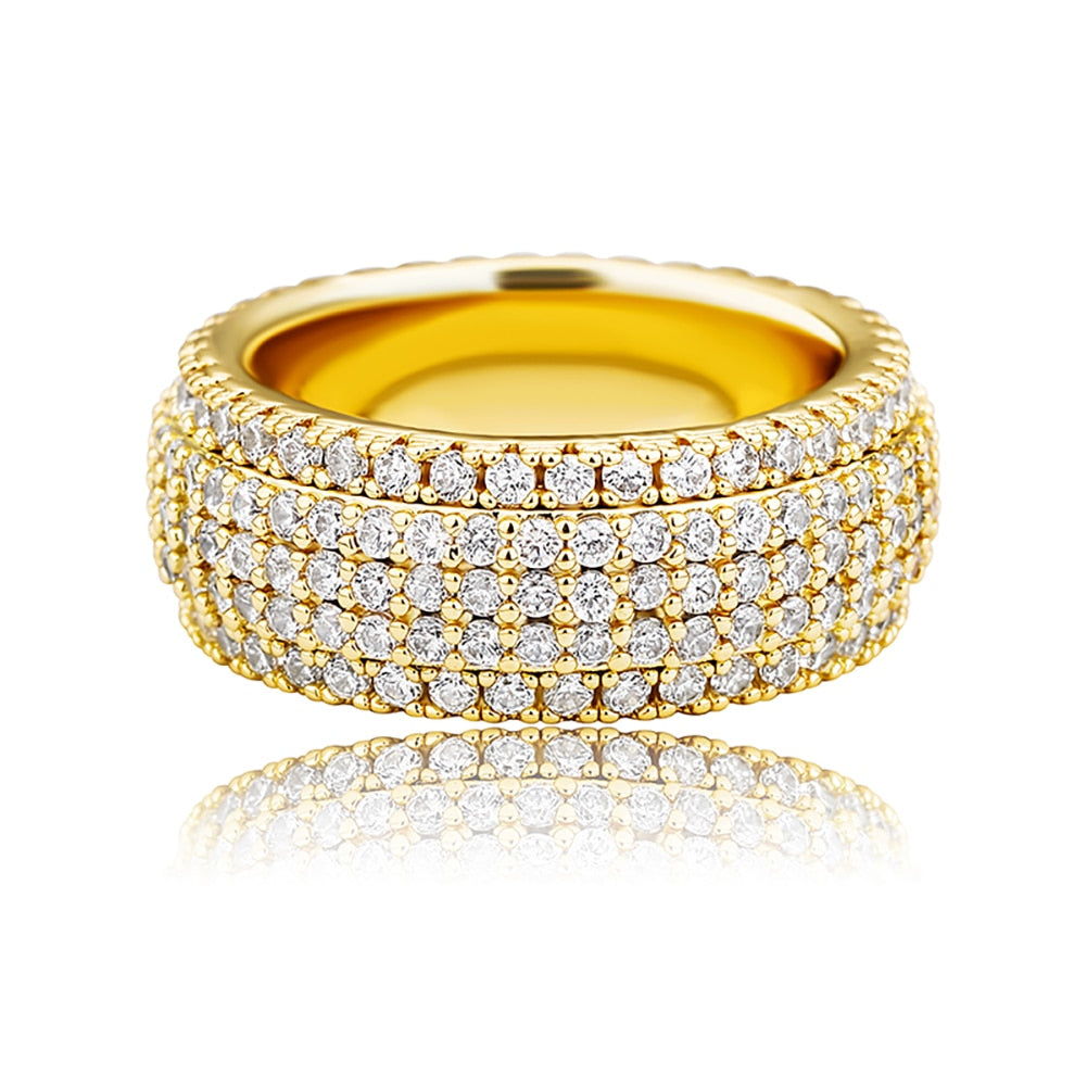 5 Row Pavé Eternity Band Ring