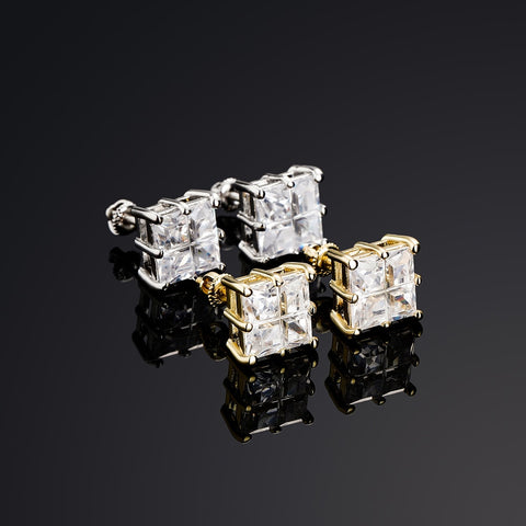 Diamond Baguette Stud Earrings