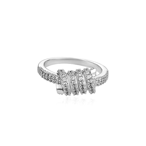 Diamond Barbed Wire Ring