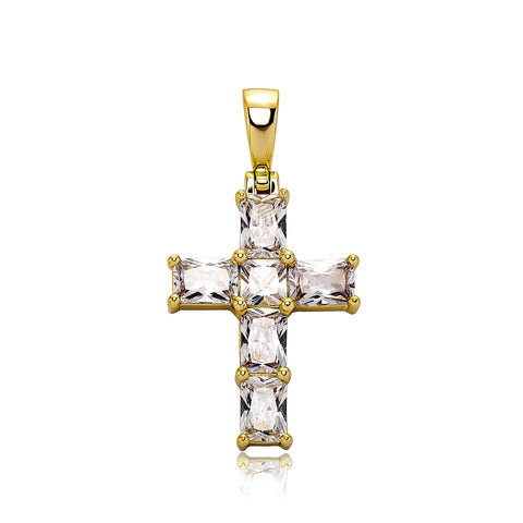 Diamond Celestial Cross Pendant Chain