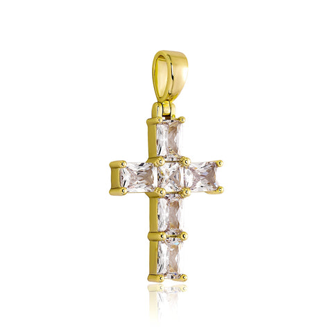 Diamond Celestial Cross Pendant Chain