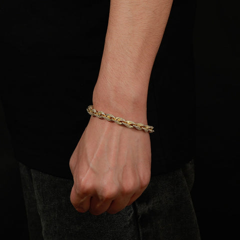 8mm Diamond Rope Bracelet