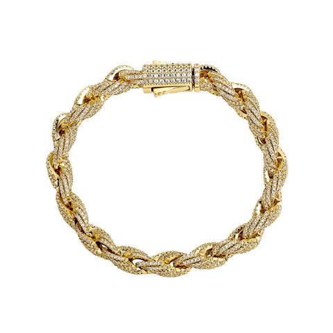 8mm Diamond Rope Bracelet