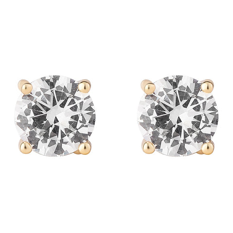 6mm Round Stud Earrings